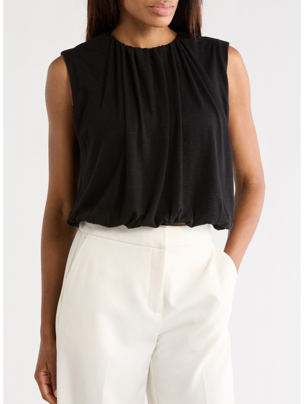 Jason Wu Sleeveless Bubble Hem Tank